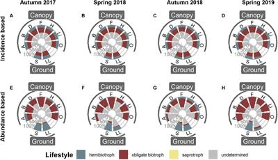 A Parasite’s Paradise: Biotrophic Species Prevail Oomycete Community Composition in Tree Canopies